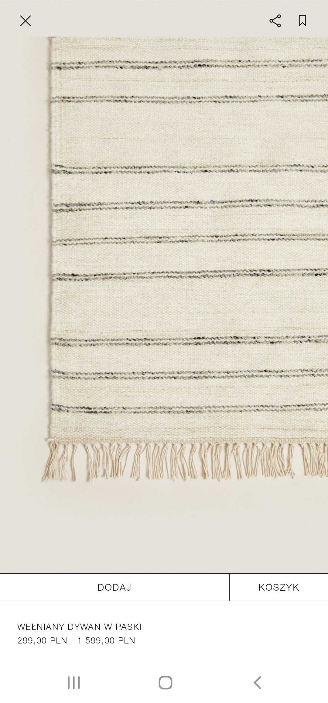 Wełniany dywan/ wool rug Zara Home