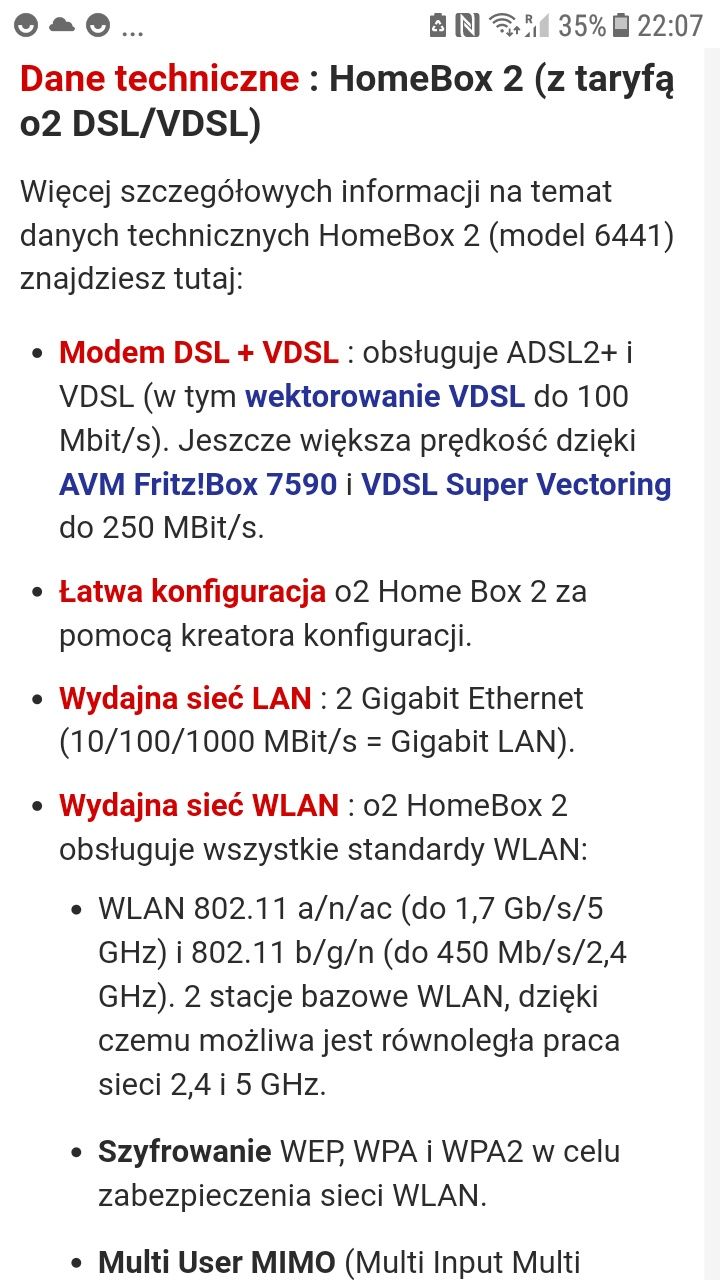 Ruter Wi-Fi HomeBox 2