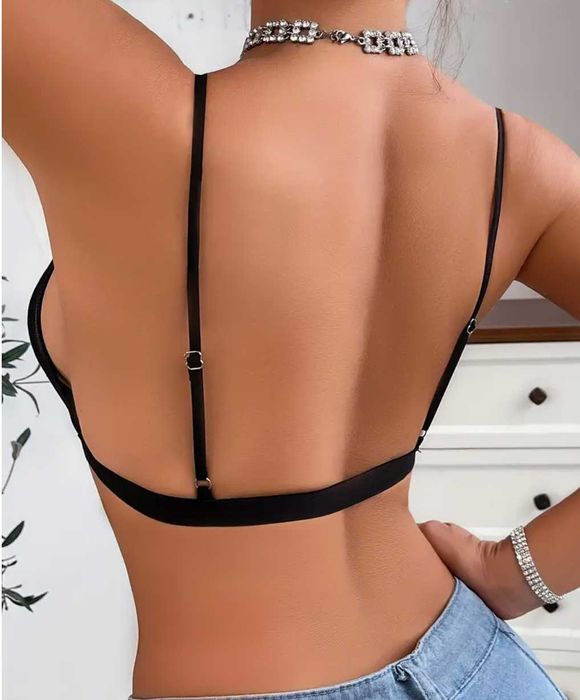 Бюст бралет ХС-С леопардови сітка сексуальний бюстгалт бра мʼяка чашка