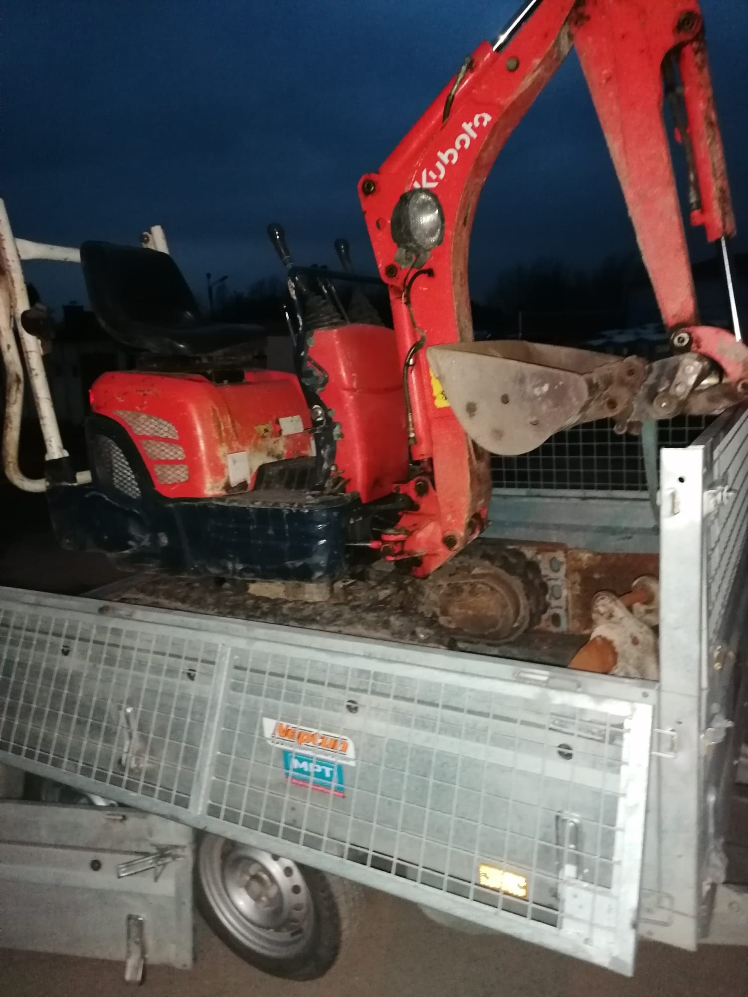 Koparka gąsienicowa Kubota K008 minikoparka