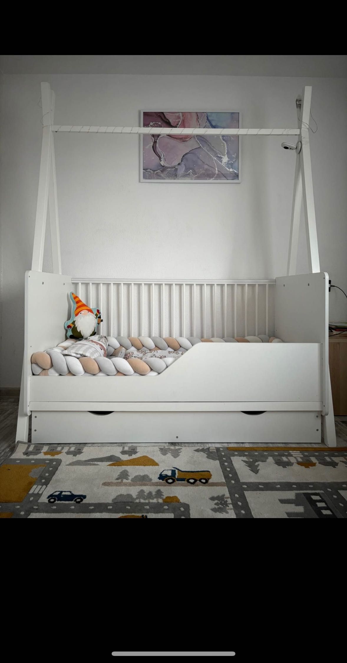 Łóżeczko tipi niemowlęce 140x70