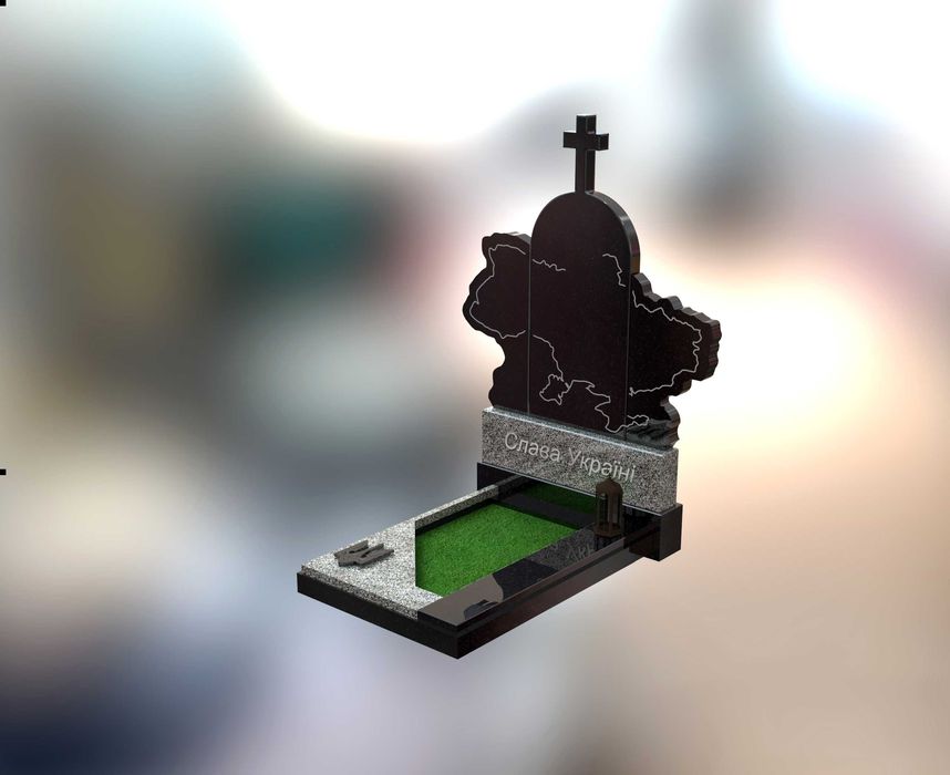 3D моделювання пам'ятників та гранітних комплексів. Від 400 грн