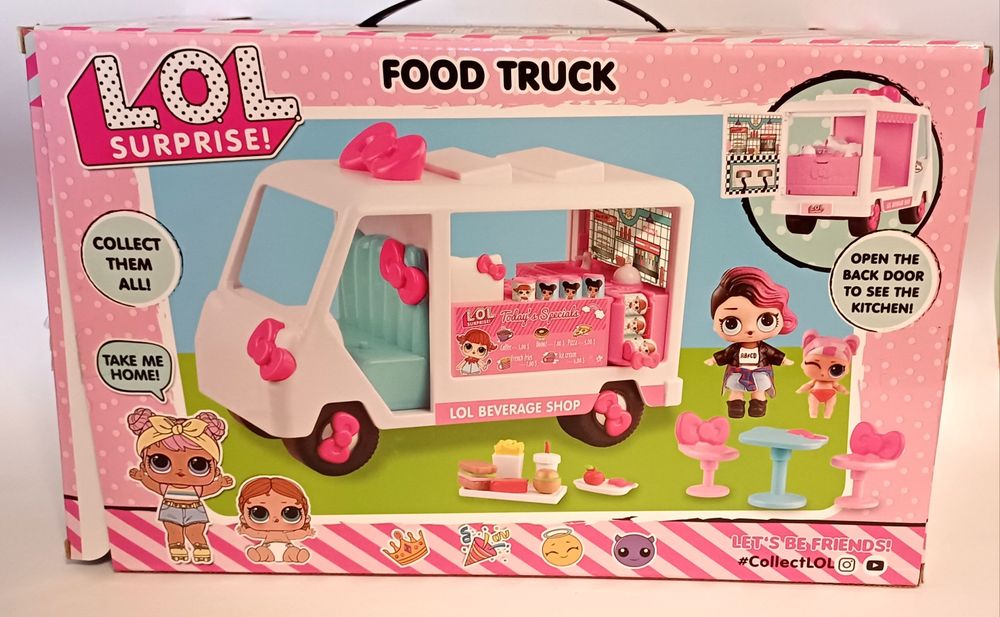 Lol surprise,Лол набір з лялькою пересувна закусочна,food truck,зв