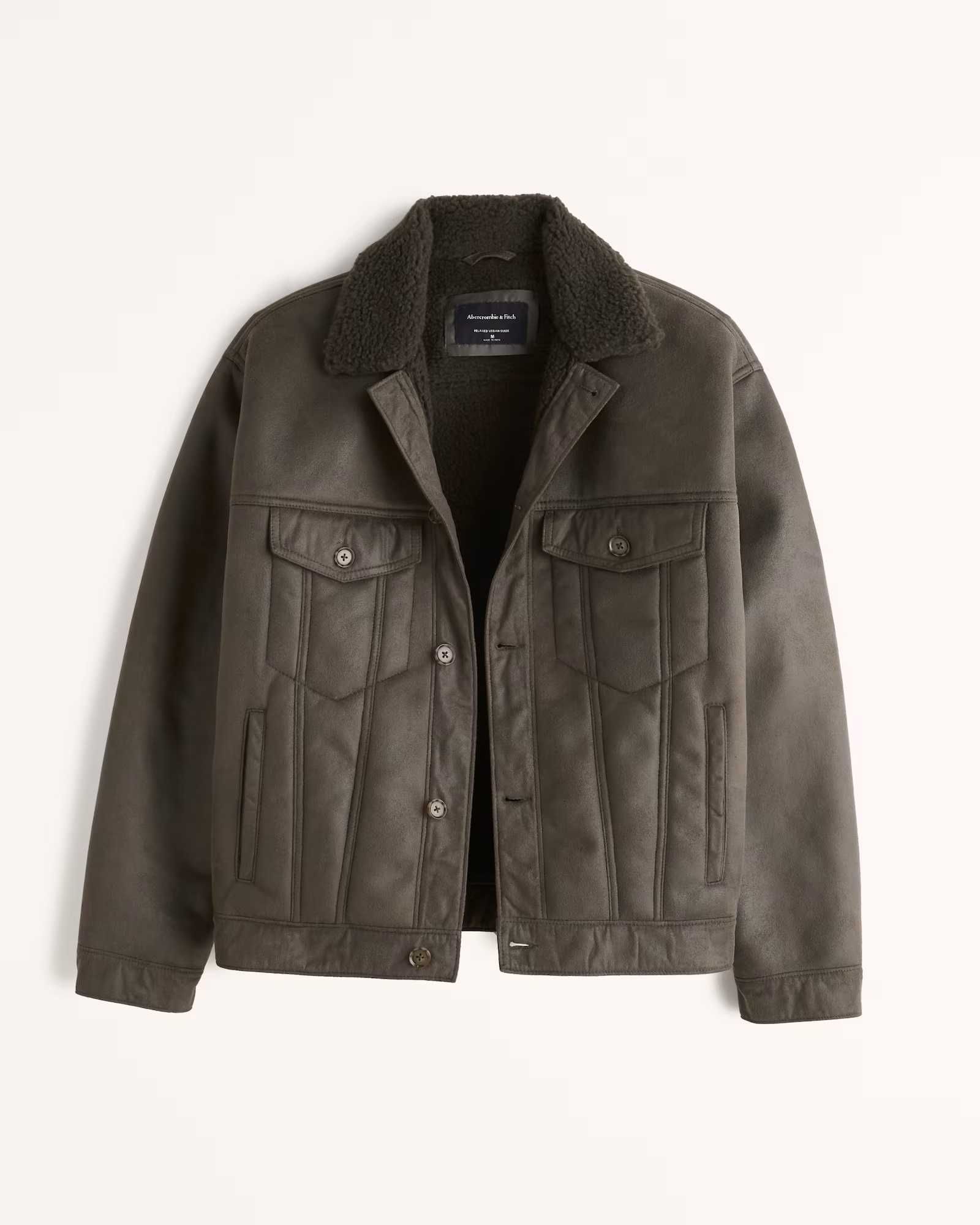 Замшевая куртка Abercrombie & Fitch (р. XL) Оригинал