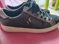 Tenisówki sneakersy trampki Skechers 38 goldie damskie czarne