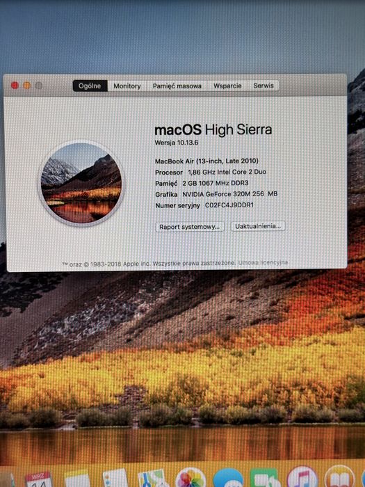 MacBook Air 13" Late 2010 | Sprawny