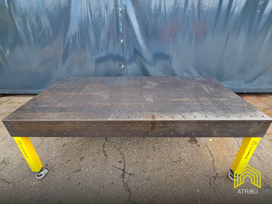 Stół spawalniczy, warsztatowy, System 16, 240x120 S355 GR12