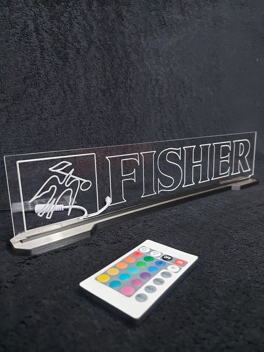 Fisher logo lampka LED