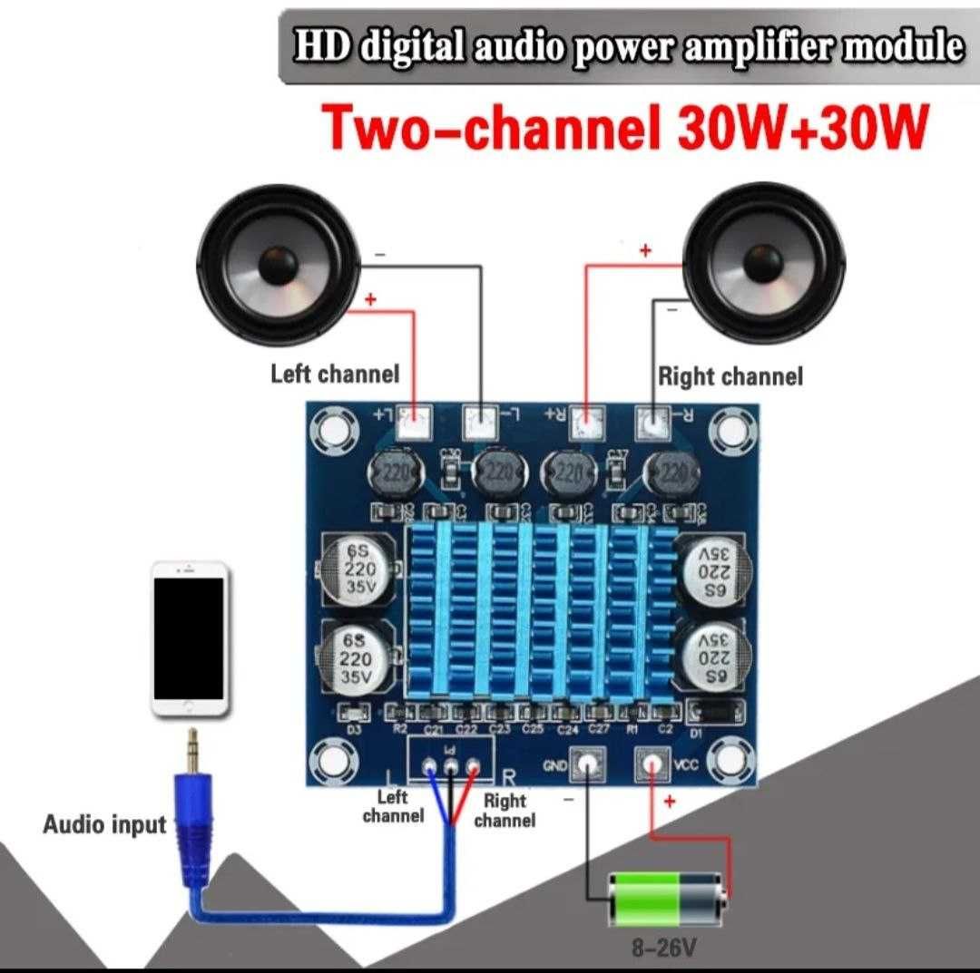 Підсилювач звука 2x30 TPA3110