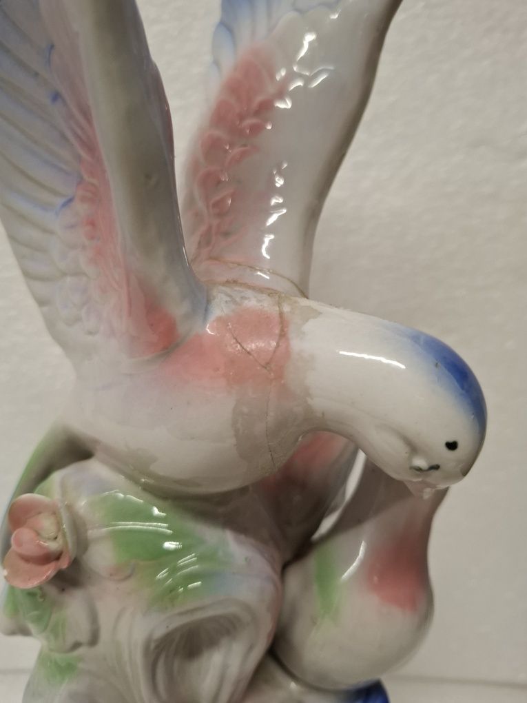 Gołębie figurka porcelanowa vintage