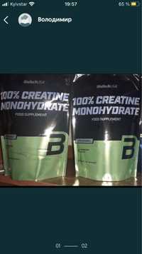 Креатин BiiTech USA 100% Creatine Monohydrate 500 грамів.