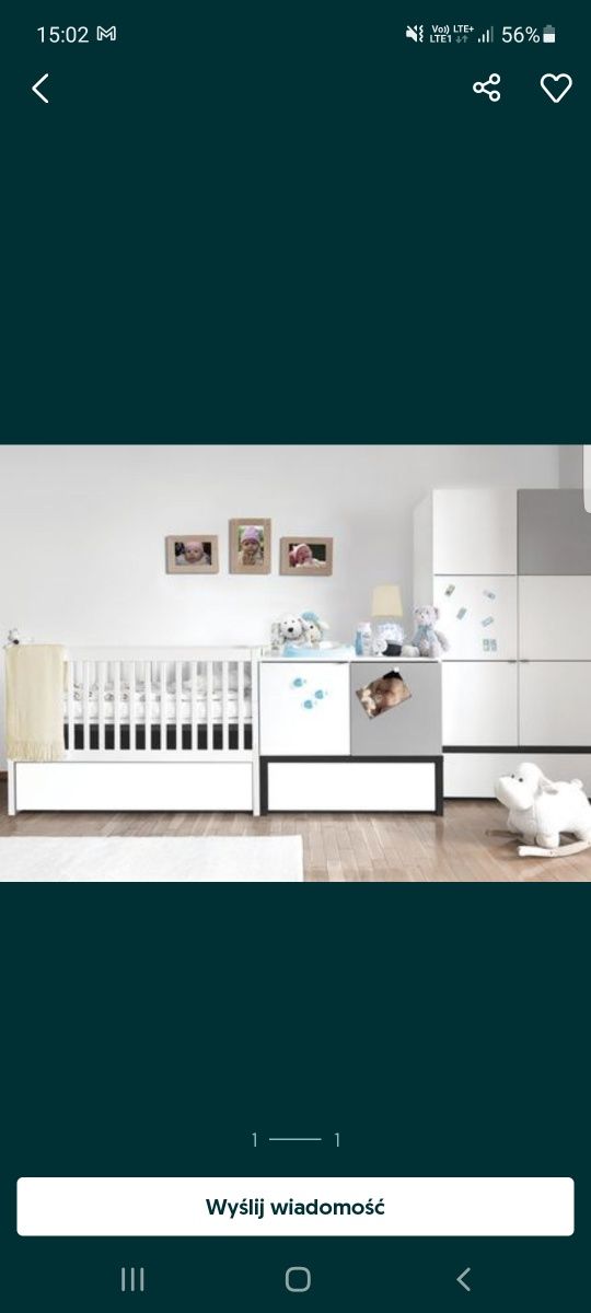Vox Komoda przewijak łóżko łóżeczko dziecięcy niemowlęcy baby Young me