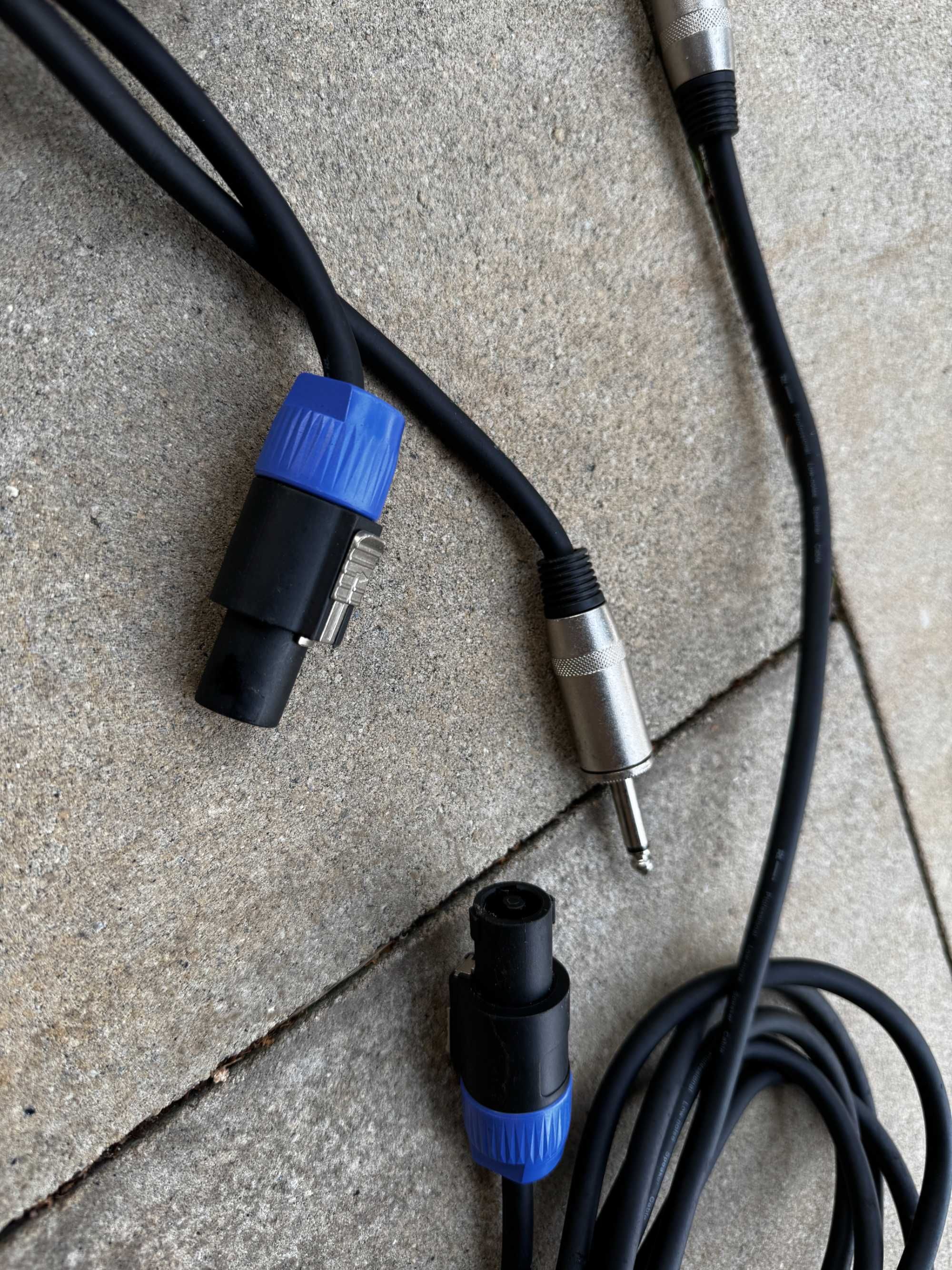 przewody audio do głośników kolumn estradowych kable kolumny Jack