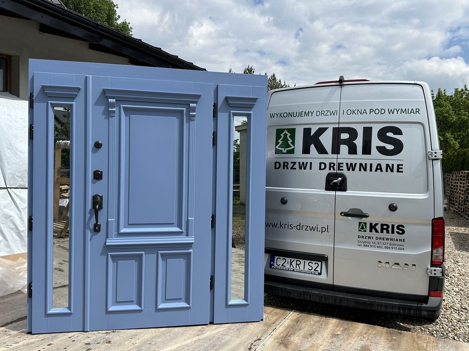 Drzwi zewnętrzne drewniane Amerykanskie SCHLAGE Montaż Cała Polska