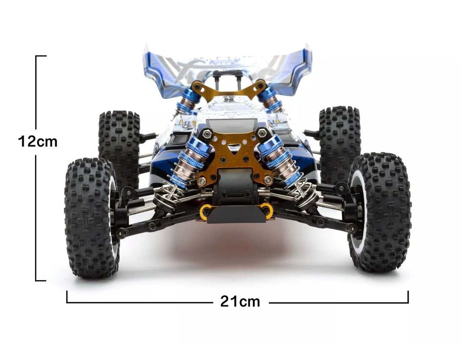 Samochód zdalnie sterowany RC 90KM/h 100m NAPĘD 4x4 1:12 Bezszczotkowy
