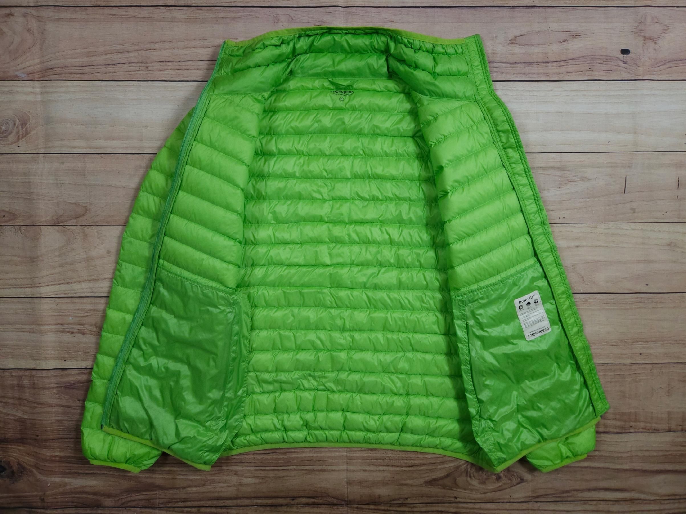 STORMBERG Kurtka Puchowa Męska Zielona Logowana r. XL