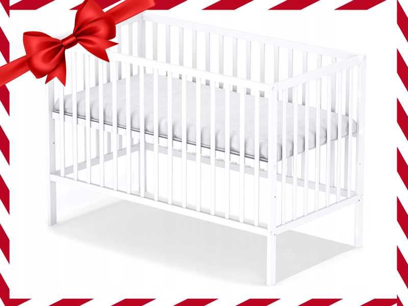 Nowoczesne ŁÓŻECZKO DZIECIĘCE Dla Dzieci Białe Składane XXL (OKAZJA)