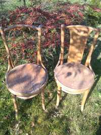 Krzesla retro drewniane