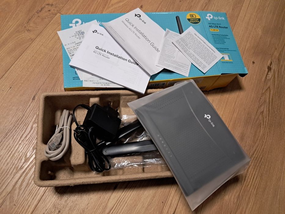 Router TP-Link TL-MR100 4G LTE 300 Mbps WiFi SIM stan idealny DOSTAWA
