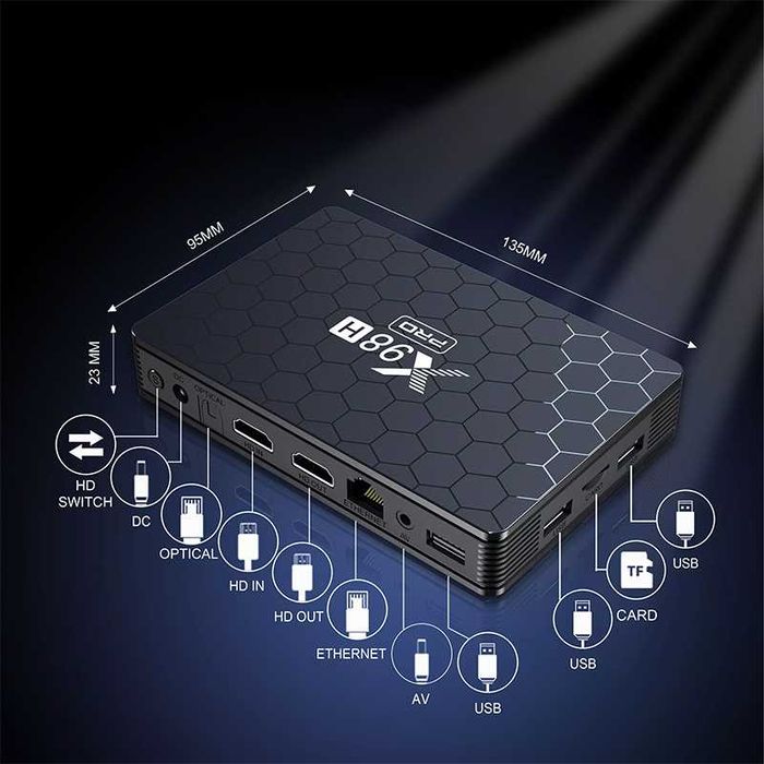 Смарт ТВ приставка X98H Pro WIFI6 4/32 Гб Smart TV Box Android 12