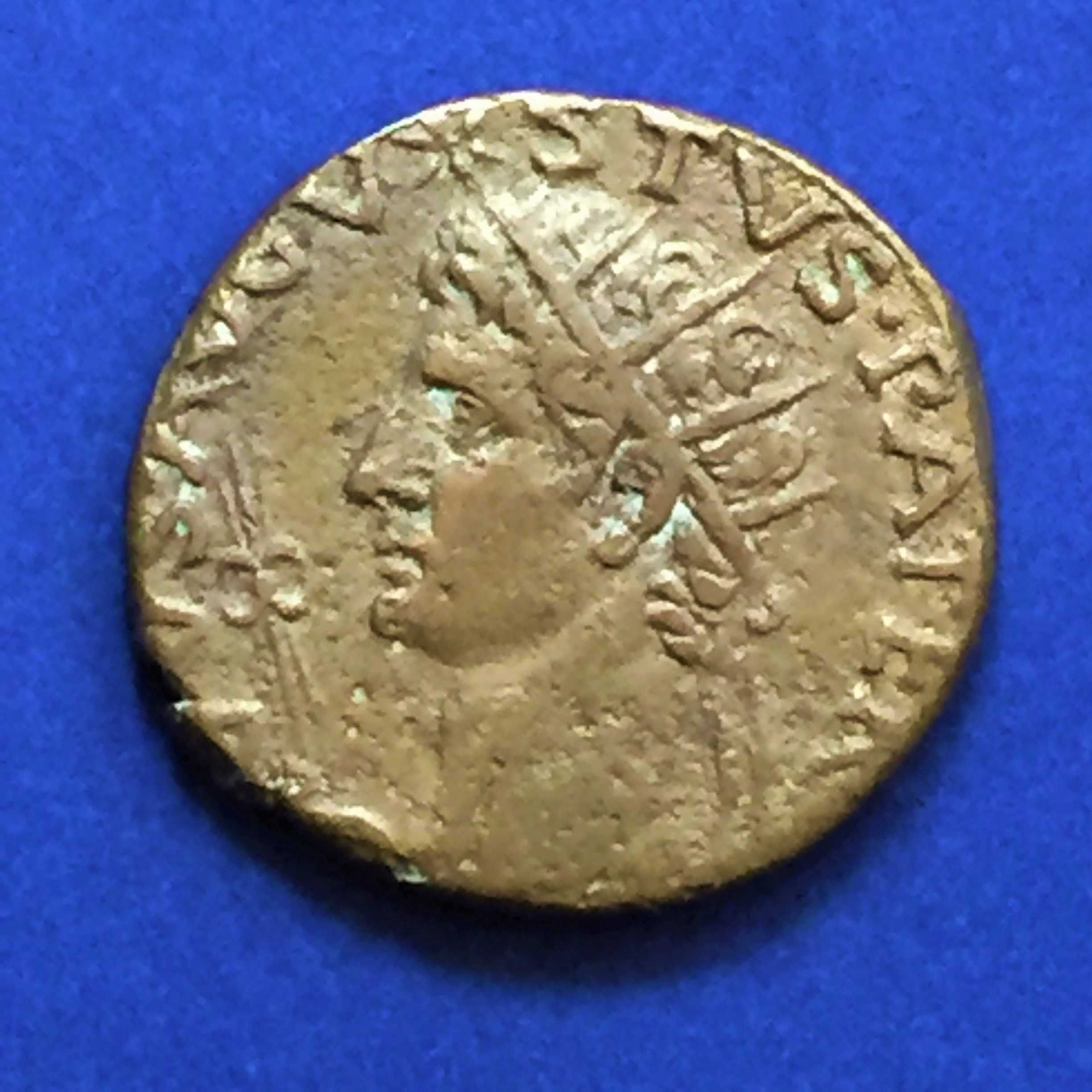 moeda romana AUGUSTO -Asse, Roma 15-16 D.C.,RIC 72-cobre-PORTES GRÁTIS