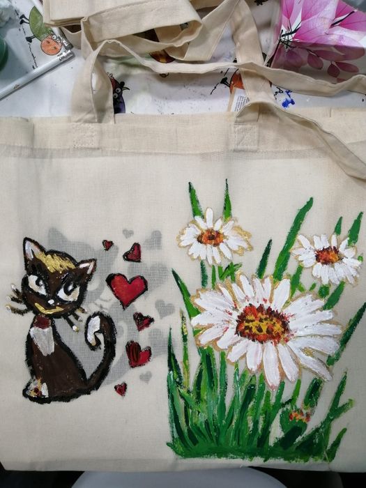 Сумка шопер ручная работа