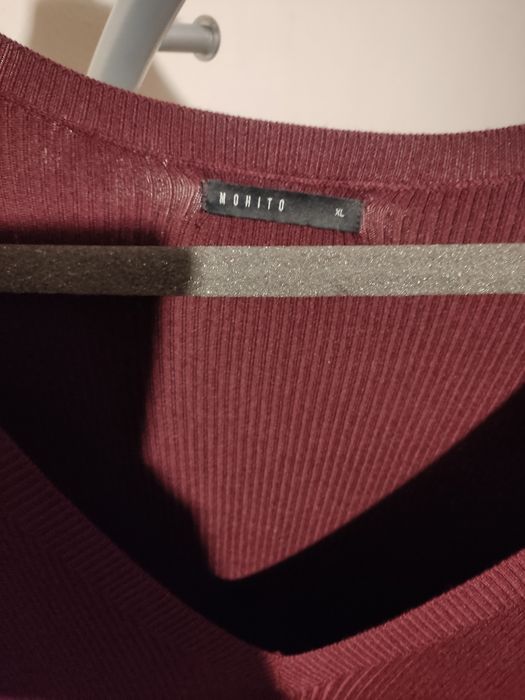 Śliwkowa sukienka dzianinowa długa mohito XL 42 i 44 i 46 jak nowa