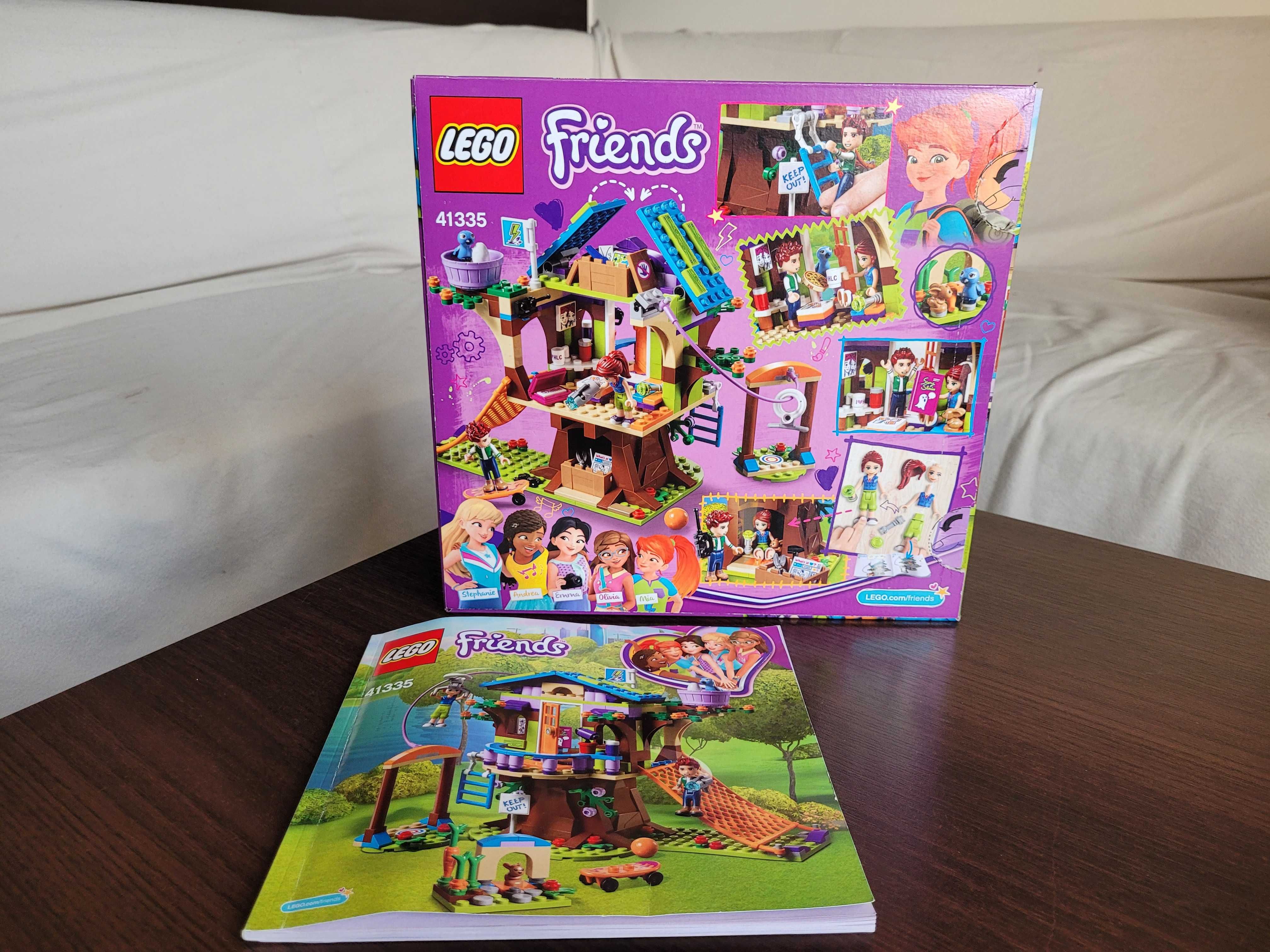 Klocki Lego Friends Domek na drzewie Mii 41335 Pudełko Instrukcja