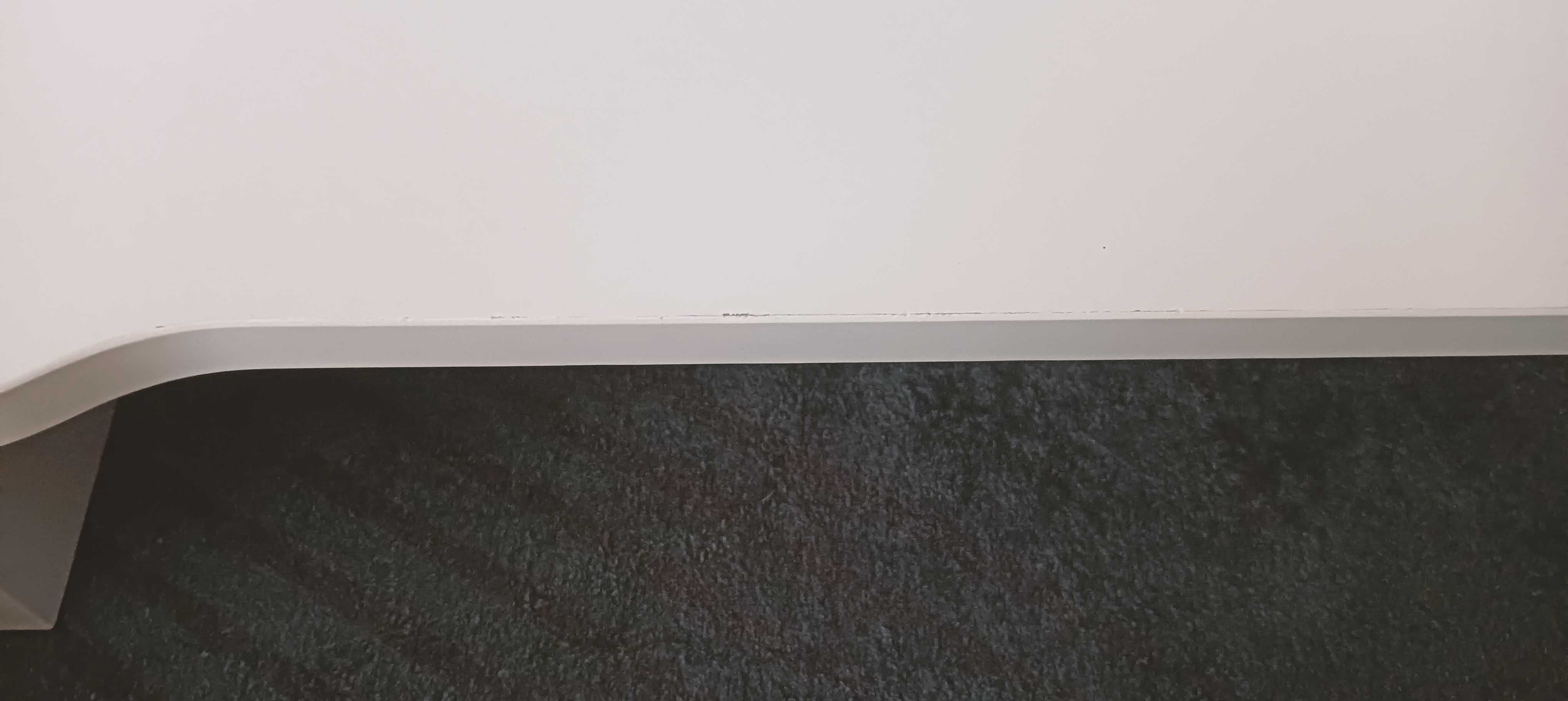 Nadstawka półka na biurko, pod monitor, biała 120x10 cm