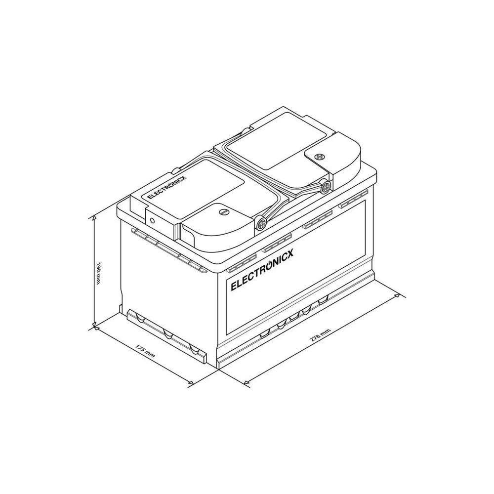 Новый AGM Аккумулятор 12V 110AH Electronicx Solar Edition
