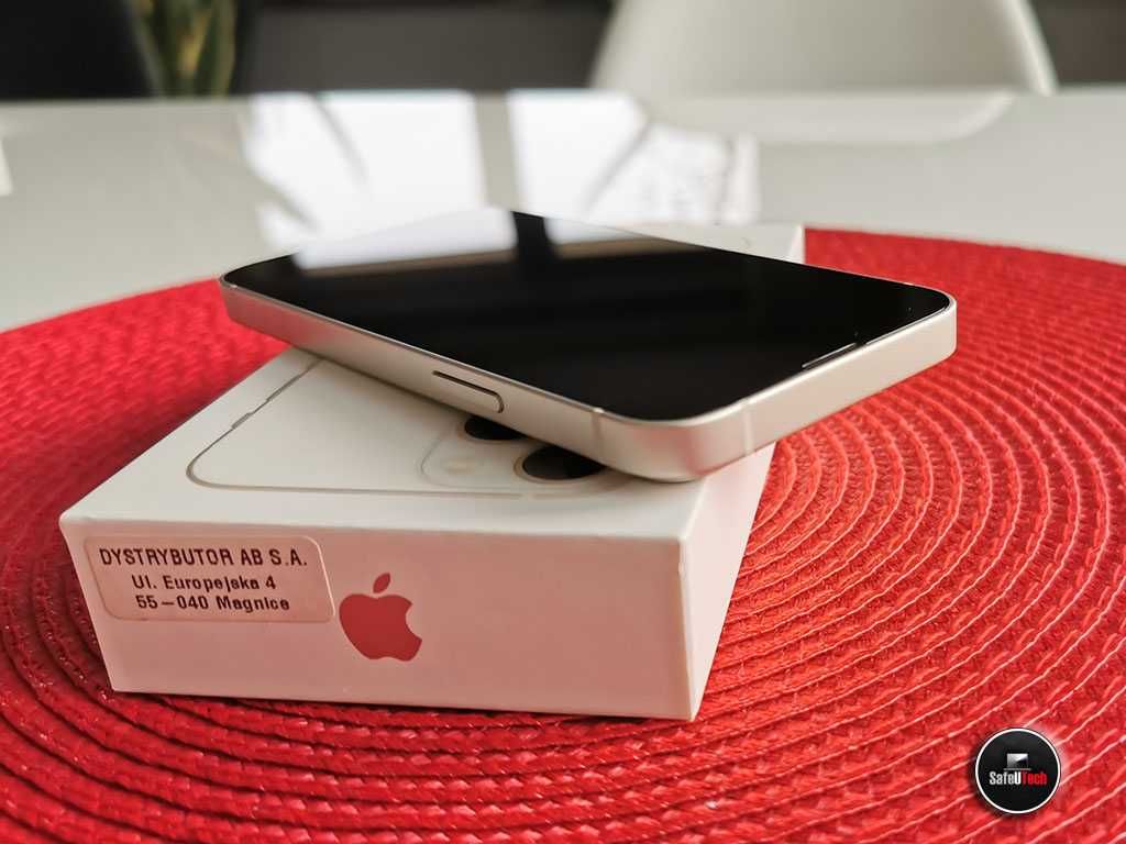 ŁADNY iPhone 13 Mini 128GB Biały - Bat. 83% - 100% sprawny KPL.