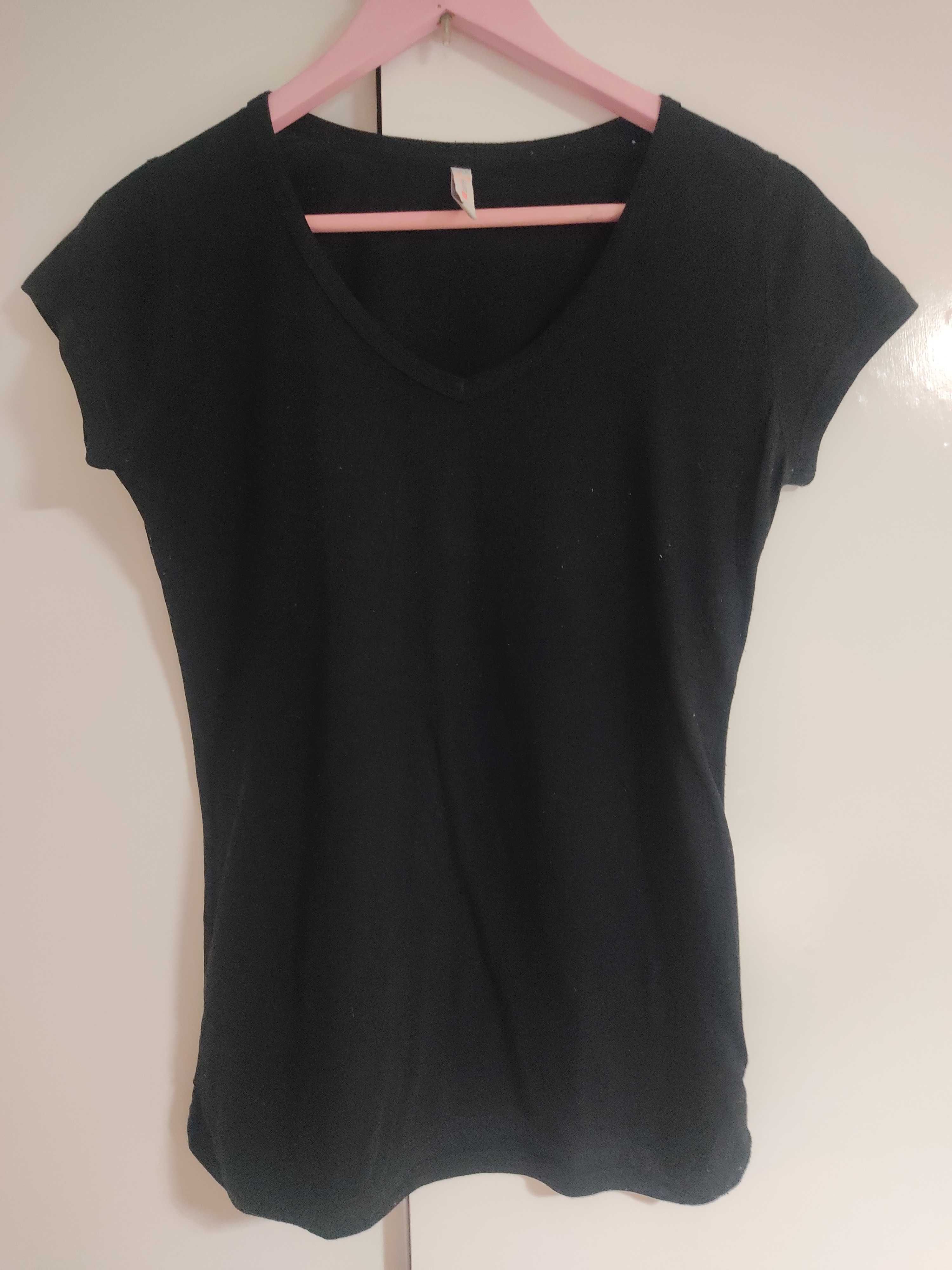 Czarny t-shirt News Yorker