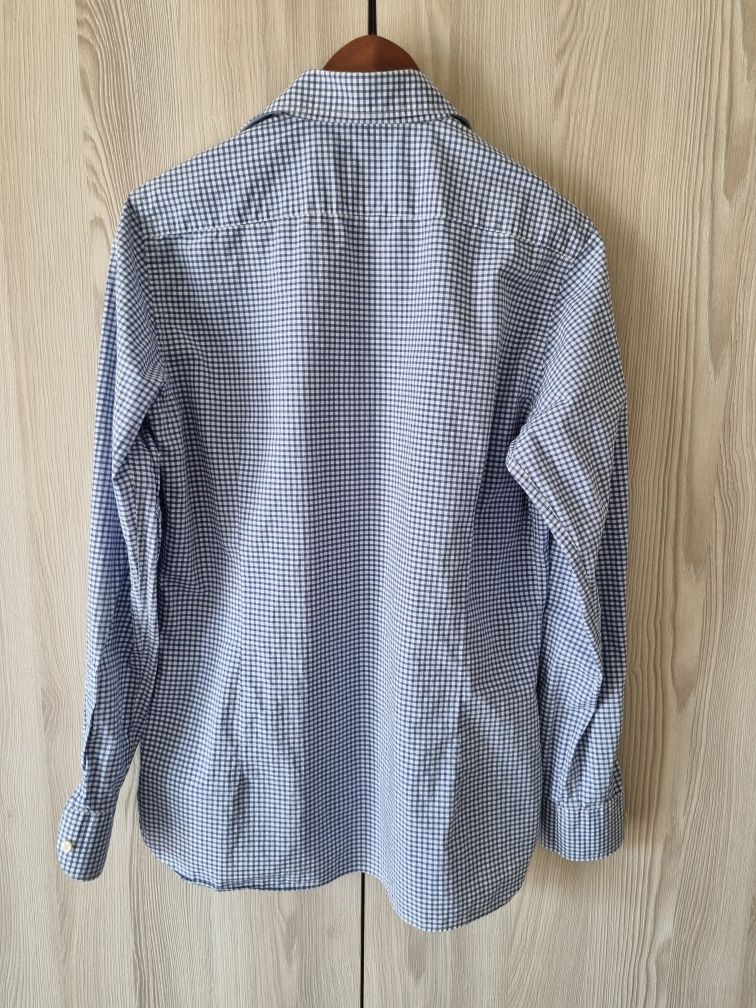 Massimo Dutti, slim fit, koszula męska, długi rękaw, w kratkę, rozm. M