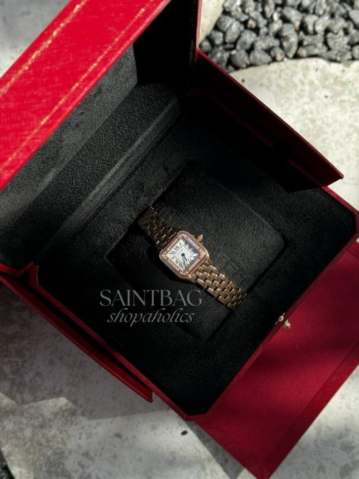 В наличии часы Cartier Panthere small Картье смол розовое золото
