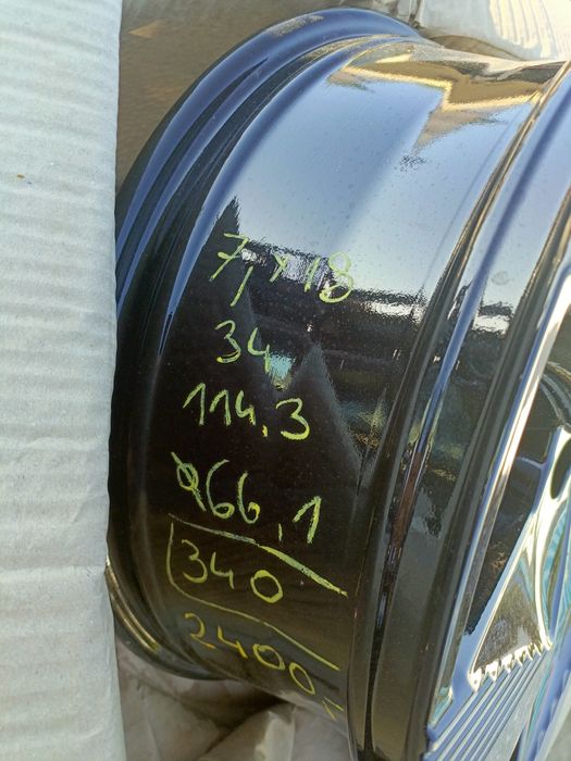 Nowe demo felgi aluminiowe Renault Dacia Toyota 5x114,3 et34 7jx18