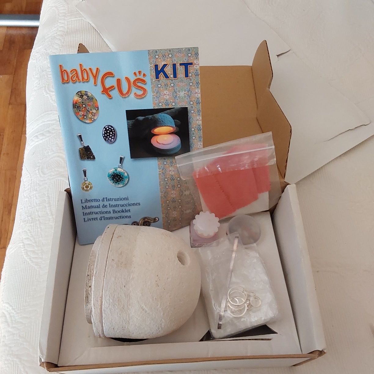 Kit Babby Fus - Fusing vidro e criar Jóias 
Para fazer p