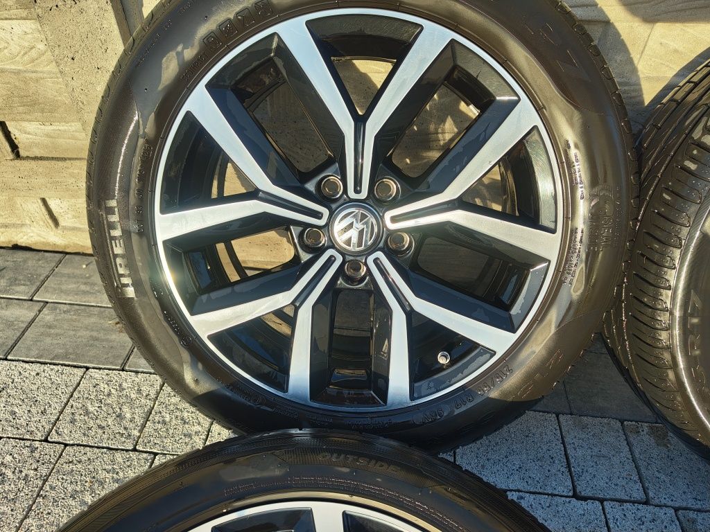 Super Felgi VW 17 Passat B8 5x112  lato Kola B7 Czujniki cisnienienia.