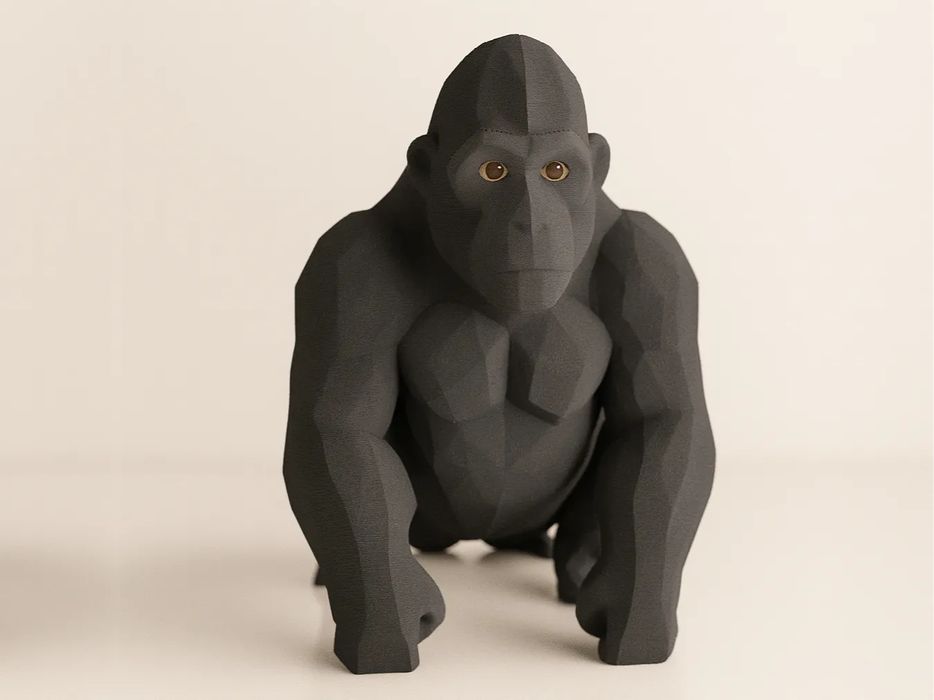 Figura Gorila "Low Poly"