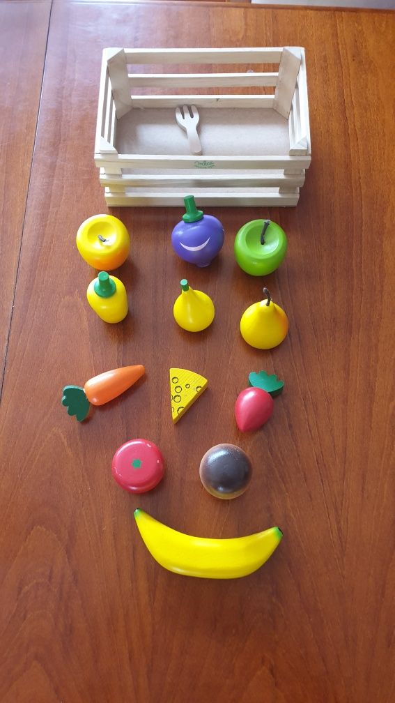 Montessori zabawka edukacyjna koszyk owoców Villac