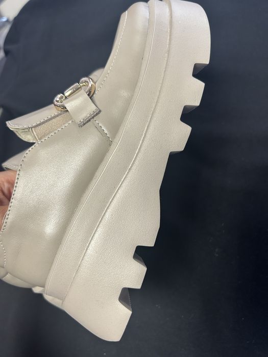 Шкіряні жіночі мокасини на платформі (36р, 23см, нові)