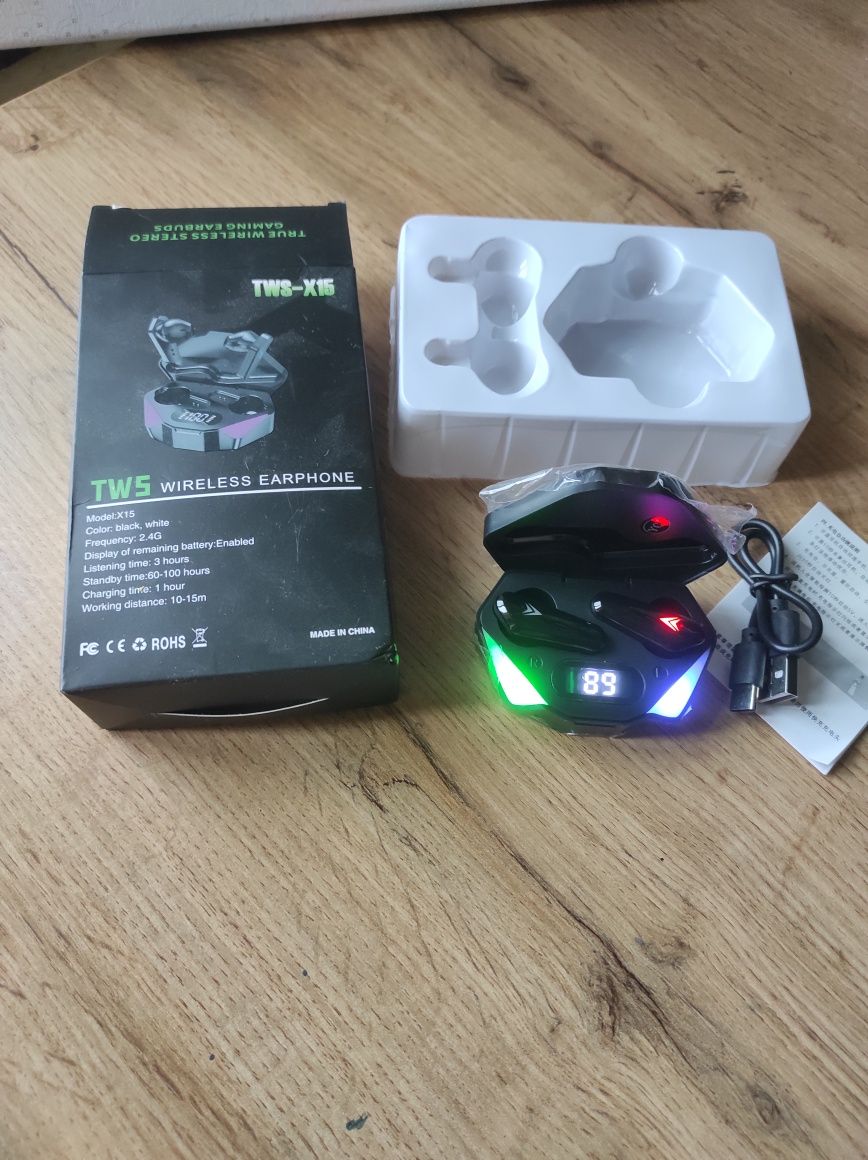 Бездротові навушники Smart TWS X15 із зарядним кейсом