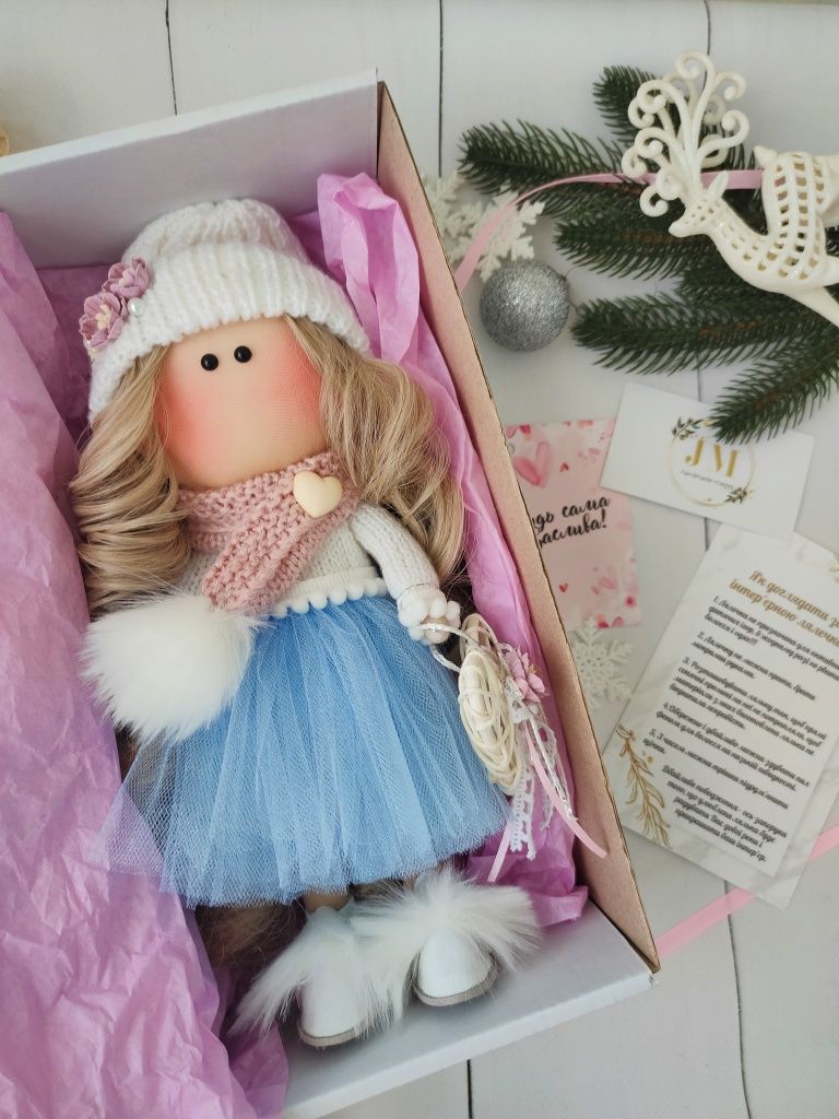 Оригінальний подарунок інтер'єрна лялька ручної роботи  кукла
