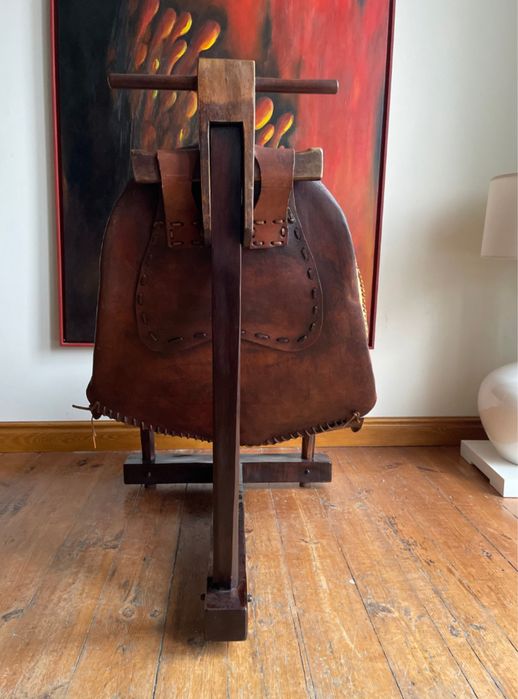 Brazylijski fotel tzw tripod mid century w stylu Jean Gillon