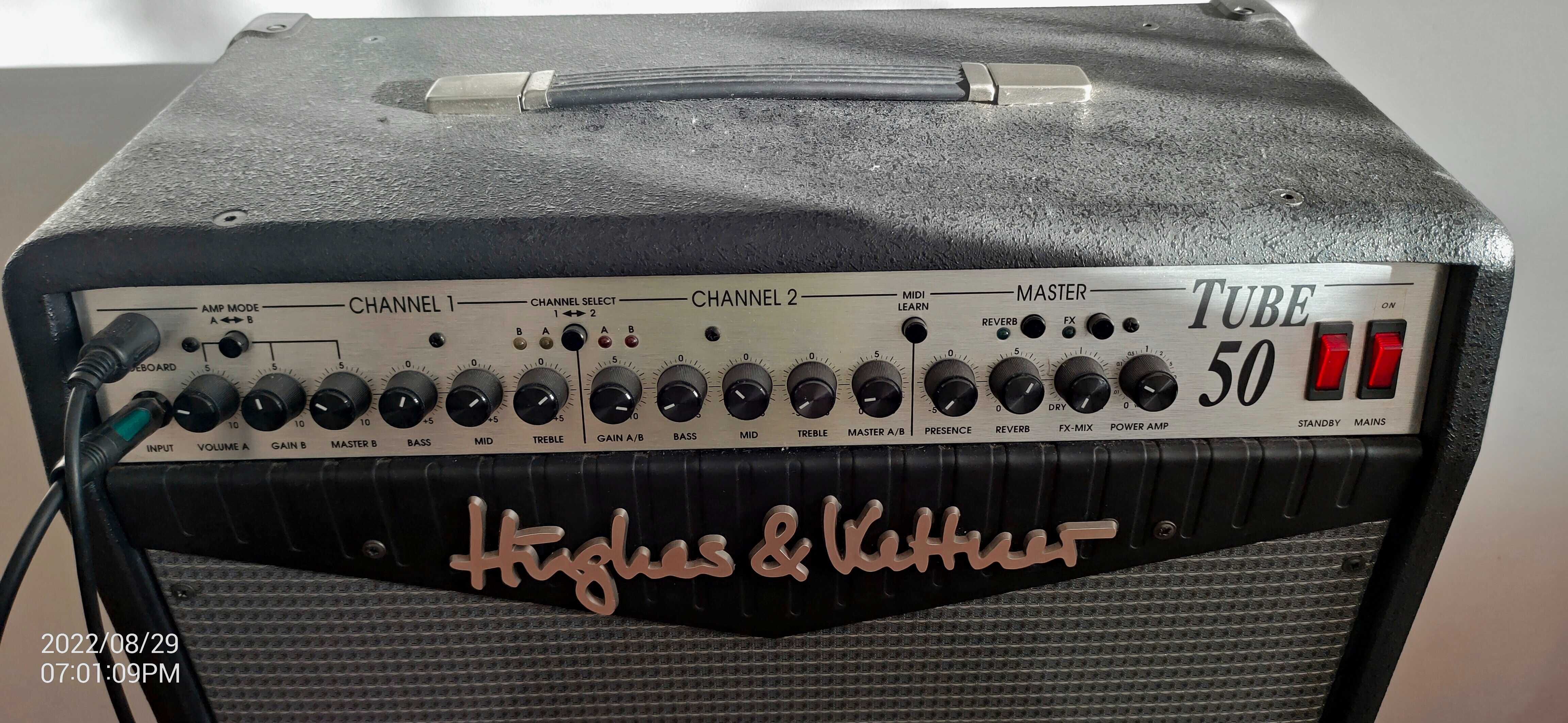 amplificador de guitarra hughes e kettner tube 50