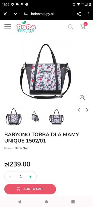 Torba do wózka dla mamy baby ono