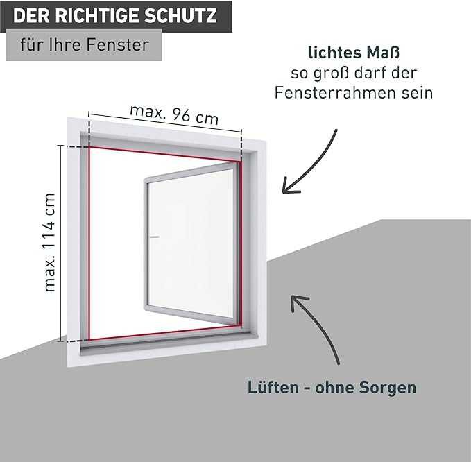 Windhager Fly Screen Expert moskitiera na okno max 120x100