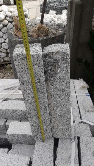 PALISADA OGRODOWA granitowa cięta 10x10x50 ŚLĄSK