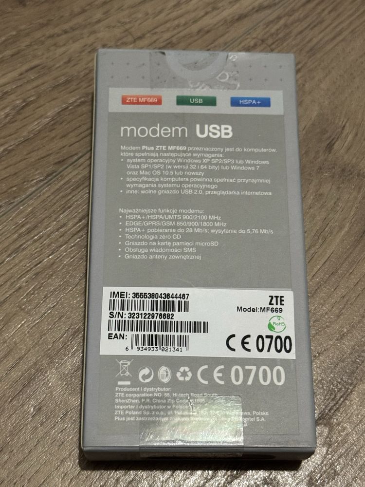 Modem Plus ZTE MF669