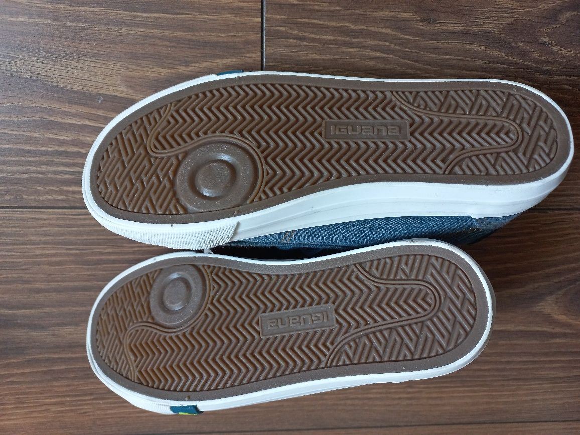 Juniorskie buty LUGAN JR 25123-BLUE CAMEL IGUANA