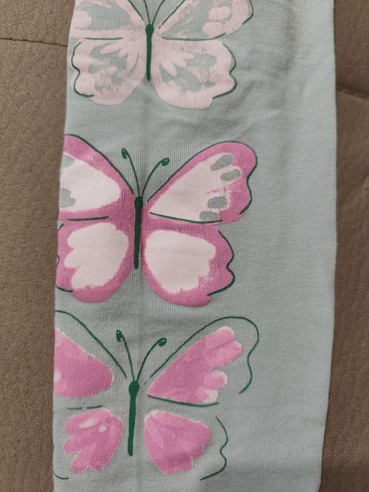 Legginsy dziewczęce 116 getry dziewczęce motyle motylki 116